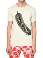 MARC JACOBS - BAST ART PRINT COTTON JERSEY T-SHIRT - BEIGE