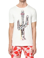 MARC JACOBS - BAST ART PRINT COTTON JERSEY T-SHIRT - WHITE