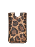 DOLCE & GABBANA - CUSTODIA PER IPHONE 4 IN PVC STAMPA LEOPARD - LEOPARDO