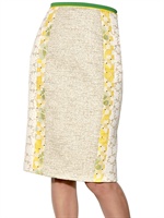 ANTONIO MARRAS - GONNA IN DRILL DI COTONE E TECNO JACQUARD - MULTICOLORE