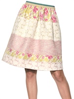 ANTONIO MARRAS - GONNA IN DRILL DI COTONE E TECNO JACQUARD - MULTICOLORE