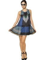 MISSONI - ABITO IN MAGLIA DI VISCOSA LUREX E ORGANZA DI SETA - MULTICOLORE