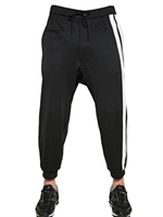 Y-3 - TECHNO COTTON TRACKSUIT TROUSERS - BLACK