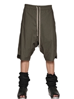 RICK OWENS - SHORTS IN POPELINE DI COTONE - DNA DUST