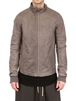 RICK OWENS - INTARSIA LEATHER JACKET - KOOLAID 2