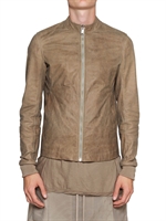 RICK OWENS - STERNBERG LEATHER JACKET - PARCHMENT