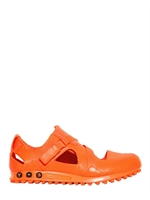 Y-3 - ADJUSTABLE STRAP LEATHER SANDALS - ORANGE