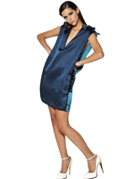 LANVIN - ABITO IN SETA DUCHESSE CON SWAROVSKI - MULTICOLORE