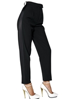 LANVIN - PANTALONI IN GABARDINA DI COTONE - NERO