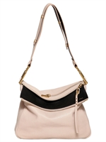 CHLOE' - SMALL VANESSA SHINY SOFT LEATHER BAG - NUDE PINK