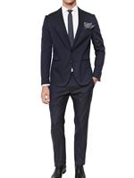 TONELLO - ABITO IN TECHNO COTONE STRETCH - BLU