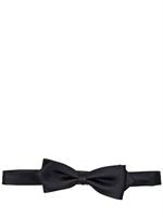 TONELLO - WOVEN SILK BOW TIE - BLUE