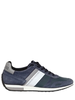 BIKKEMBERGS - SNEAKERS IN PELLE E CROSTA - BLU SCURO