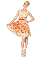 BLUGIRL - BEDRUCKTES KLEID AUS BAUMWOLLPOPELINE - MULTI