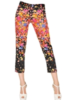 BLUGIRL - PRINTED COTTON POPLIN TROUSERS - MULTI