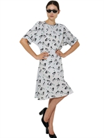 MARNI - BEDRUCKTES CREPE DE CHINE KLEID - MULTI