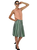 MARNI - SILK CREPE SLEEVELESS SHIRT - PEACH