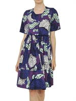 MARNI - BEDRUCKTES, PLISSIERTES KLEID AUS BAUMWOLLPOPELINE - MULTI