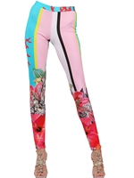 MARCOBOLOGNA - PRINTED LYCRA LEGGINGS - MULTI
