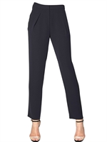 GIORGIO ARMANI - TECHNO CADY TROUSERS - MIDNIGHT