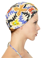MSGM - PRINTED COTTON OTTOMAN TURBAN - MULTI