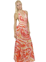 EMILIO PUCCI - GONNA / ABITO IN VOILE DI COTONE E SETA - MULTICOLORE