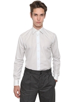ALEXANDER MCQUEEN - BAUMWOLL POPELINEN REGUAL FIT HEMD - WEIß