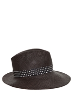 ALEXANDER MCQUEEN - STOH HUT MIT KACHEL DRUCK - SCHWARZ