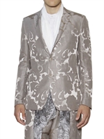 ETRO - GIACCA IN LINO E SETA DISEGNO PAISLEY - BEIGE