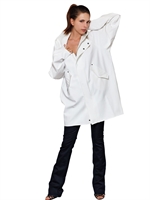 ELKA - WASSERFESTE CASUAL TECHNO- REGENJACKE - OFF WEISS