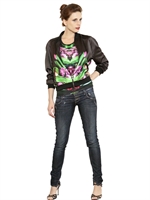 TOTHEM - WENDBARE JACKE AUS TECHNOSATIN - SCHWARZ/MULTI