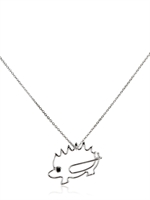 HILLIER - IGELHALSKETTE - WEISS GOLD