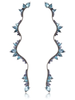 FERNANDO JORGE - ELECTRIC LIGHTNING EARRINGS - BLUE TOPAZ