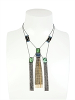 LUCIA ODESCALCHI - VIENNA NECKLACE - GREEN/GOLD