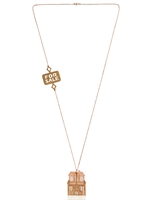 LOROETU - HOME FOR SALE SUNSHINE FAMILY NECKLACE - PINK/CHOCOLATE