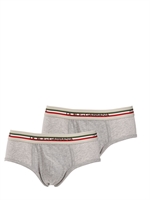 DOLCE & GABBANA - CONFEZIONE CON 2 SLIP IN JERSEY - GRIGIO MELANGE