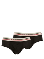 DOLCE & GABBANA - CONFEZIONE CON 2 SLIP IN JERSEY - NERO