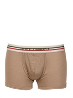 DOLCE & GABBANA - BOXER IN JERSEY DI COTONE - TORTORA