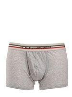 DOLCE & GABBANA - BOXER IN JERSEY DI COTONE - GRIGIO MELANGE