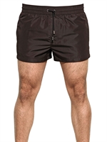 DOLCE & GABBANA - TECHNO BATHING SUIT SHORTS - BROWN