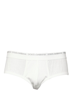 DOLCE & GABBANA - CONFEZIONE CON DUE SLIP IN JERSEY - BIANCO