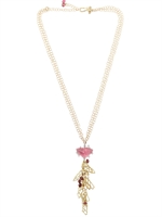 MAURO FELTER - HALSKETTE MIT PINKEM AFGHANISCHEM TURMALIN - PINK TOURMALINE