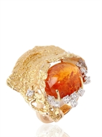 MAURO FELTER - SONNENUNTERGANG RING - ORANGE GARNET