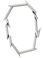 AND_I - SILVER ALUMINIUM TUBE NECKLACE - SILVER
