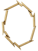 AND_I - GOLD ALUMINIUM TUBE NECKLACE - GOLD