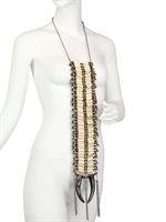ANITA QUANSAH LONDON - THE SIEVA NECKLACE - BROWN