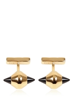 LARA BOHINC - DOUBLE EYE CUFFLINKS - YELLOW/GOLD