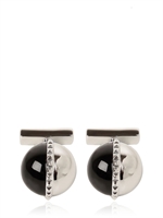 LARA BOHINC - SOLARIS CUFFLINKS - SILVER/BLACK