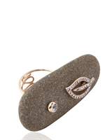 DOLLY BOUCOYANNIS - STARS ON SAND RING - ROSEGOLD/GREY