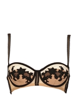 LA PERLA - REGGISENO IN TECHNO PIZZO - NUDO/NERO